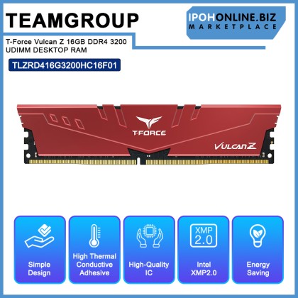 TeamGroup T-Force Vulcan Z 16GB DDR4 3200 UDIMM DESKTOP RAM